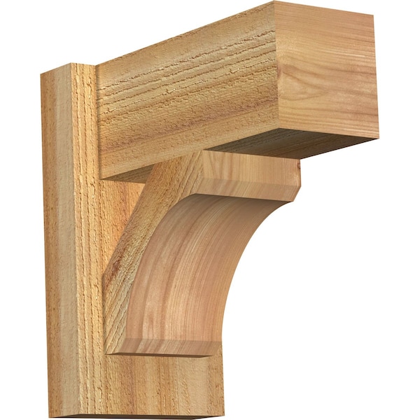 Ekena Millwork Legacy Block Rough Sawn Outlooker, Western Red Cedar, 6"W x 12"D x 12"H OUT06X12X12LEC05RWR - main